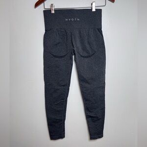 NVGTN Womens Black Speckled Contour Seamless Leggings Sz L